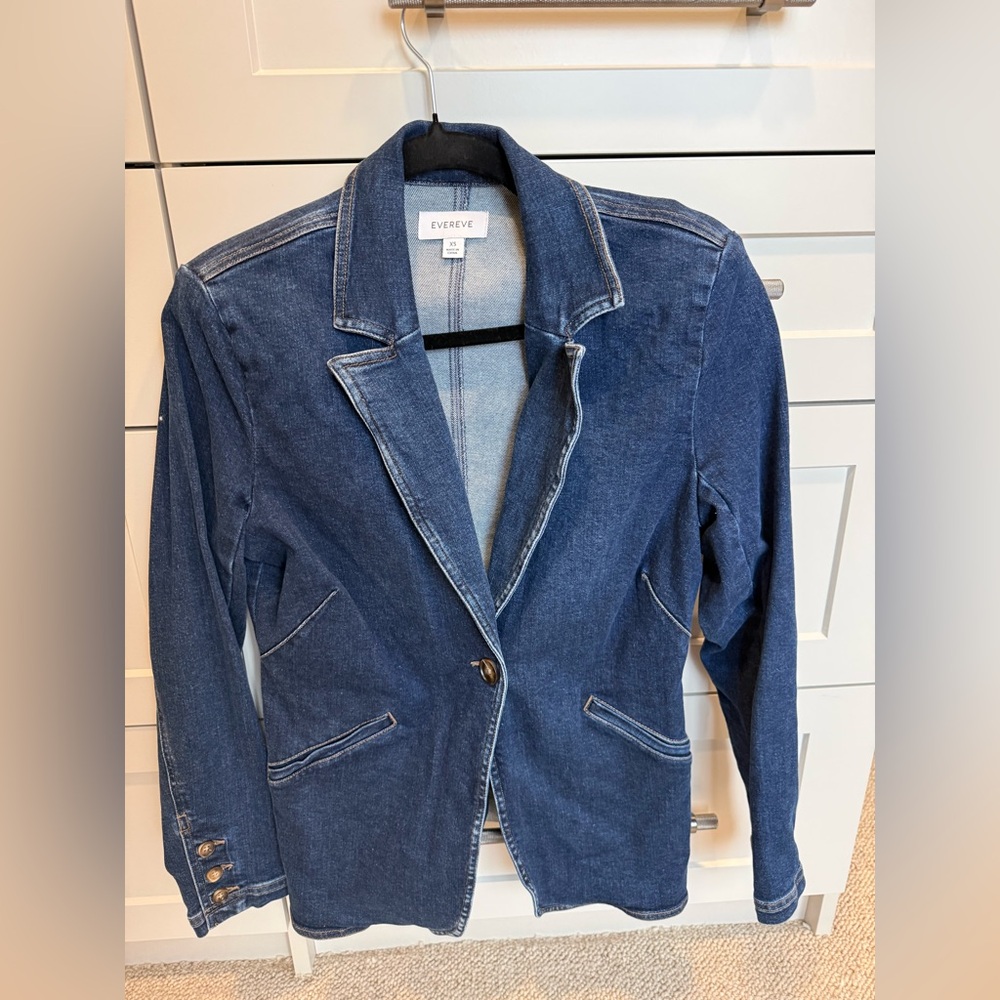 Evereve Women's Dark Blue Blazer